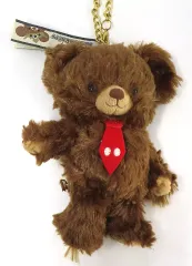 【中古】ぬいぐるみマスコット・ぬいぐるみバッジ モカ(赤ネクタイ) プラッシュキーチェーン 「UniBEARsity」 ディズニーストア限定