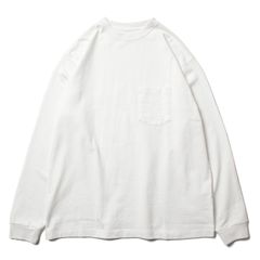 【新品】CIOTA（シオタ）スビンコットン 10/-度詰め天竺 ロンT OFF WHITE / size 5