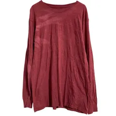FRUIT of the LOOM 長袖 無地Tシャツ M エンジ フルーツオブザルーム ロンT ロングTシャツ シンプル 古着卸 アメリカ仕入 a702-5540のサムネイル