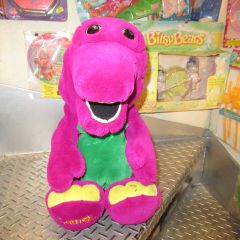 Vintage 90's Barney Barney the Dinosaur Large Plush Toy Approx. 45cm Figure Doll Plush Toy