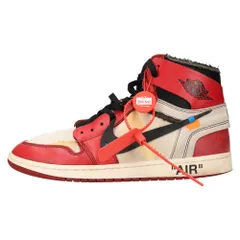 NIKE (ナイキ) ×OFF-WHITE THE 10: AIR JORDAN 1 CHICAGO AA3834-101 オフホワイト ザテン エアジョーダン1 シカゴ ハイカットスニーカー US11/29cm ホワイト/レッドのサムネイル