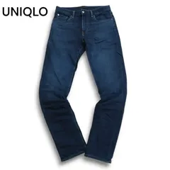 UNIQLO ユニクロ 秋冬★ 裏起毛 ヒートテック ストレッチ スリムフィット デニム パンツ ジーンズ Sz.76 メンズ