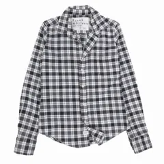 フランク＆アイリーン Frank＆Eileen BARRY チェック柄 ネル シャツ 長袖 ロンハーマン別注 XXS ホワイト グレー ur80 【中古】