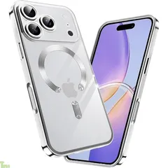 fagazzfu 対応 iPhone 17 Pro ケース クリア MagSafe対応 対応 iPhone 17 pro スマホケース 耐衝撃 傷防止の メッキ加工 いpほね17 pro カバー レンズ保護 TPU ソフト 薄くて 指紋防止 滑り止め..