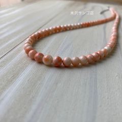 珊瑚サンゴネックレス9.7mm、重约32.2g（20） - メルカリ