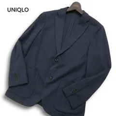 UNIQLO ユニクロ 通年 SLIM FIT★ コンフォート テーラード ジャケット Sz.S メンズ 紺 ネイビー
