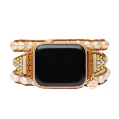 ケープディアブロ CAPE DIABLO アップルウォッチ ストラップ CDAW0026M/41 wwcd00034l グレイスフルパールフレッシュウォーター 3連 ブレスレット Mサイズ ミックスカラー