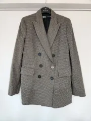 ZARA ブレーザー コート ダブルブレスト ジャケット CHECK