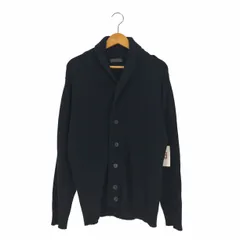 バーニーズニューヨーク BARNEYS NEWYORK イタリア製 ショールカラーニットカーディガン メンズ EUR：48 のサムネイル