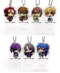 【中古】雑貨 [単品] 和装柄 描きおろしちびキャラアクリルスタンドキーチェーン7個セット 「Switchソフト 薄桜鬼 真改 黎明録 スペシャルステラセット」 同梱特典