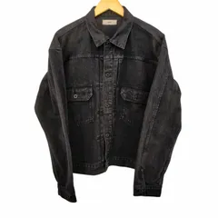 アンフィル unfil 14oz organic cotton denim jacket 14オンスオーガニックコットンデニムジャケット 1st型 ブラックデニム メンズ JPN：4 のサムネイル