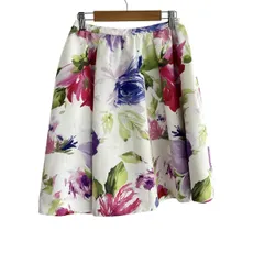 Chesty(チェスティ) ロングスカート サイズ0 XS レディース - 白×ピンク×マルチ 花柄