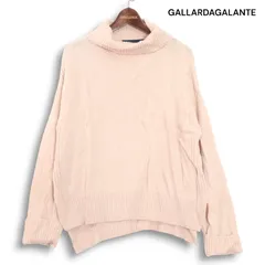 GALLARDAGALANTE NAVY ガリャルダガランテ カシミヤ混 ウール♪ オーバーサイズ タートル ニット セーター Sz.F レディース