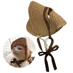 新品 ADOFUN 犬用バケットハット、犬用ソンブレロ 犬用ソンブレロハット猫の日よけの帽子犬の夏の帽子 -猫愛好家のための子犬、夏、小型犬、散歩、子犬