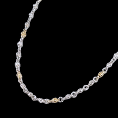 Loree Rodkin　ローリーロドキン　18K　ハートクロス　チェーン　40cm