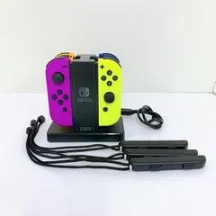 ￥【通電確認済み】Switch ジョイコン スイッチ Nintendo ニンテンドー 4本セット スプラトゥーン ストラップ HORI 充電スタンド【ゲーム機本体】【2】
