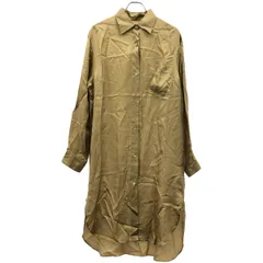 DRIES VAN NOTEN ベージュ ロングシャツワンピース DRIES VAN NOTEN ベージュ ロングシャツワンピース - メルカリ