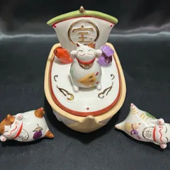 道楽堂猫舎本舗の置物5点セット 道楽堂猫舎本舗の置物5点セット インテリア小物