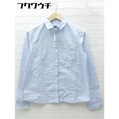 ◇ PEARLY GATES パーリーゲイツ オックスフォード 長袖 シャツ サイズ1 ブルー レディース 【中古】 【1002802027307】
