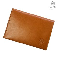 開けない名刺入れ SlideThumb30 栃木レザー ライトブラウン 【アウトレット割引品】 薄型　名刺入れ　本革　薄茶　lightbrown