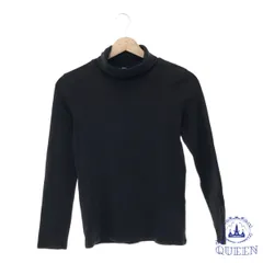 【訳アリ】 UNIQLO ユニクロ トップス カットソー ハイネック シンプル 長袖 レディース ブラック M 901-9762 送料無料 古着