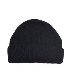 【新品・未使用】NO BRAND (WATCH CAP) BLACK ニット帽 無地 シンプル ブラック