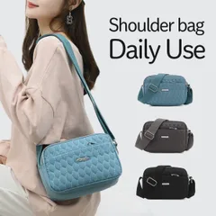 ショルダーバッグ レディース 斜めがけ 大人 軽い 小さめ ナイロン 軽量 コンパクト ミニショルダー ミニバッグ 旅行 散歩 キルティング かばん シンプル 通勤 通学 鞄 ファスナー 多収納 財布 ポケット多い お買い物