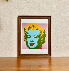 新品☆額縁付アートポスター(BRUCE MCGAW GRAPHICS)☆アンディ・ウォーホル（Andy Warhol）☆ポップアート☆マリリン☆Marilyn Monroe (Marilyn), 1967 (pale pink)☆45