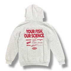 参考上代12100円 未使用品 Russell Athletic × BERKLEY MULTI LOGO HOODIE マルチロゴフーディー パーカー スウェット ラッセルアスレチック バークレイ コラボ RBK-2417 グレー