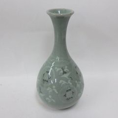 青磁 峯岩 花瓶 花器 一輪挿し 壺 併売