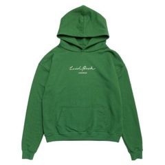 LAID BACK / premium heavy box hoodie green