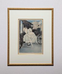 真作】【直筆サイン】J・P・カシニョール「チューリップと