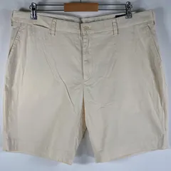 古着 ポロ・ラルフローレン POLO RALPH LAUREN ショートパンツ チノパン ポロチノ 大きいサイズ サイドポケット w38  ベージュ メンズ
