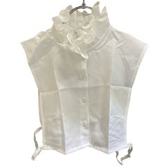 【未使用品】Frene  フラーネ フリルプリーツ付け襟 ホワイト レディース F