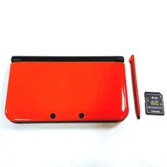 【動作OK】Nintendo 3DS LL オレンジ ブラック リミテッド パック 本体 SDカード 限定