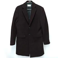 ORIHICA チェスターコート ウール オリヒカ S ブラウン GS1801 メンズ アウター