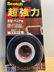 【新品未使用】スリーエム スコッチ 超強力両面テープ 木材・ベニヤ用 19mmX1.5m KMZ-19