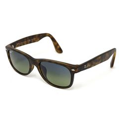 Ray-Ban レイバン NEW WAYFARER サングラス RB2132-F 894/76 55□18 140 POLARIZED ブラウン系 べっ甲柄 【中古】Sランク