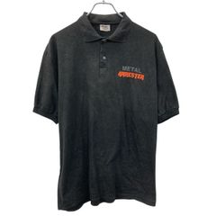 レア USA古着○ポロラルフローレン ポロシャツ 半袖 ブラック 2XL POLO RALPH LAUREN 半袖 ロゴ ポロシャツ 2XL ブラック ポロ