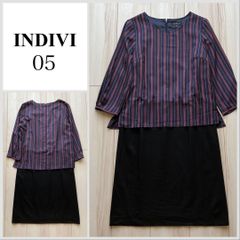 【美品♪】INDIVI レイヤードワンピース