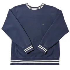 Champion リバースウィーブ スウェット リブライン ネイビー Lサイズ チャンピオン 古着