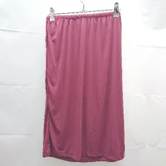 ◇ SENSE OF PLACE ニット生地 綺麗め ロング丈 タイト スカート サイズF レッド レディース E  【1303290028174】