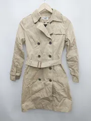 ◇ ◎ NATURAL BEAUTY BASIC シンプル 通勤 OL 長袖 トレンチコート サイズS ベージュ レディース P  【1307250032157】