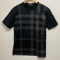 BURBERRY BLACK LABEL フロントチェック切替 半袖Tシャツ