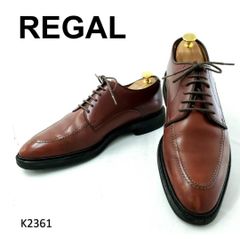リーガル　008R　Uチップ　外羽根　ブラウン　本革　レザー　25.5cmのサムネイル