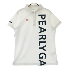 サイズ：0 PEARLY GATES パーリーゲイツ  半袖 シアサッカーポロシャツ ストライプ柄 ホワイト系 [240101412815] ゴルフウェア レディース ストスト