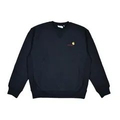 CARHARTT WIP カーハート AMERICAN SCRIPT SWEATSHIRT (アメリカン スクリプト スウェットシャツ) 裏起毛 クルー ネック トレーナー カジュアル ストリート アウトドア BLACK (ブラック) I02547589XX
