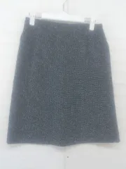 ◇ ◎ ●美品● fredy emue タグ付 ツイード 膝丈 台形 スカート サイズ38 ネイビー系 マルチ レディース P  【1302160004409】