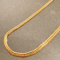K18 ネックレス 50cm 20.6g 6面ダブル 喜平 チェーン メンズ 男性 ゴールド 金無垢 高級 刻印あり 日本造幣局 重厚感 おしゃれ 喜平ネックレス