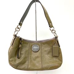 【COACH】コーチ エナメル イエロー系 ハンドバッグ ミニバッグ F15141 訳アリ ★